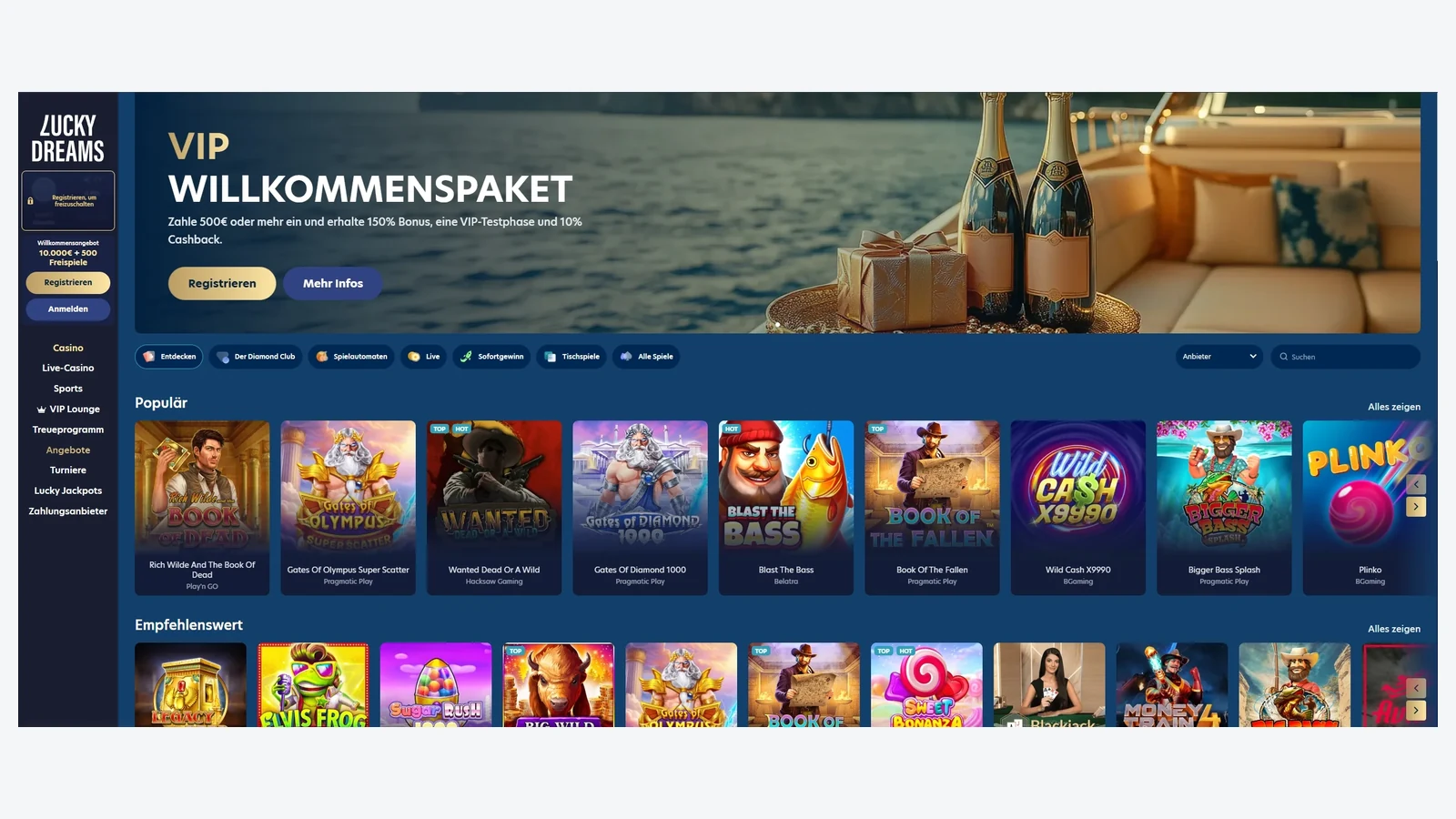 Lucky Dreams — Bedste udenlandske casinoer uden dansk licens – Vores komplette guide